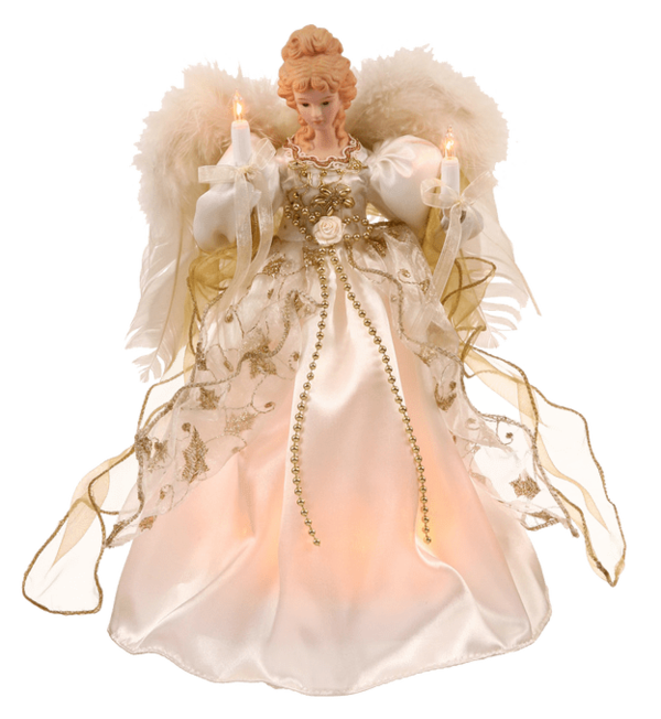 Transparent Treetopper Christmas Tree Angel Doll for Christmas
