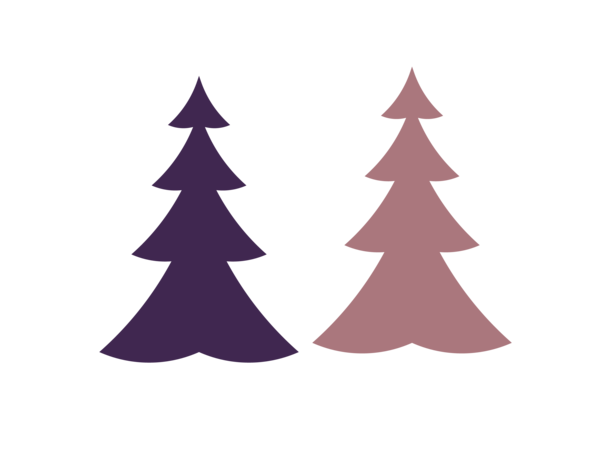 Transparent Christmas Tree Paper Tree Fir Pine Family for Christmas