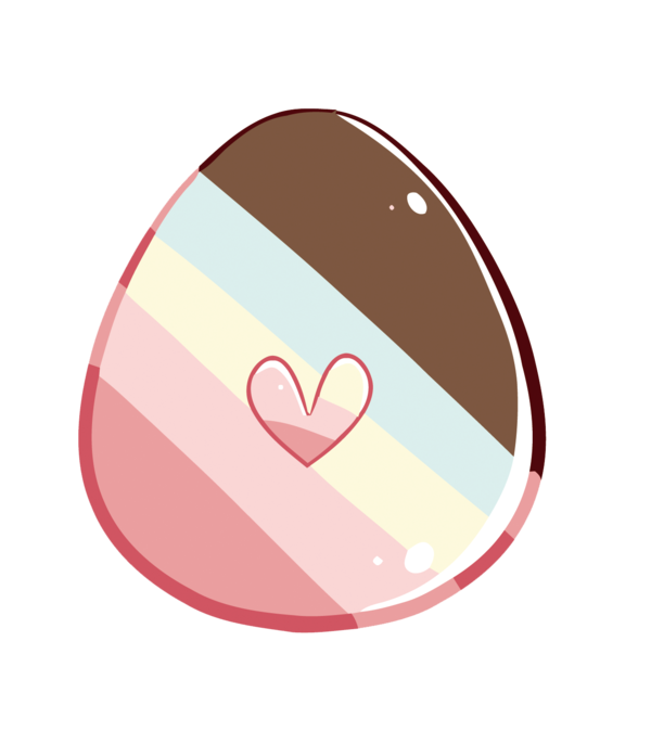 Transparent Easter Egg Software Cartoon Heart Finger for Easter