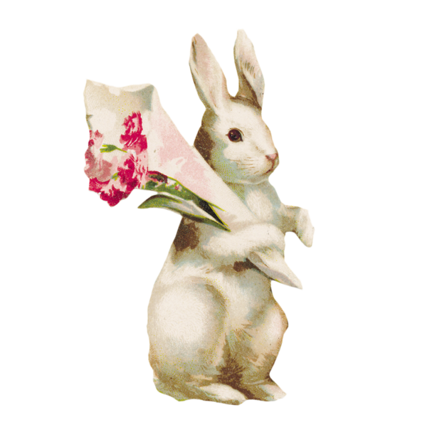 Transparent Paper Adhesive Tape Washi Easter Bunny Figurine for Easter