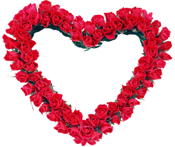 Transparent Picture Frames Rose Garden Roses Heart Flower for Valentines Day