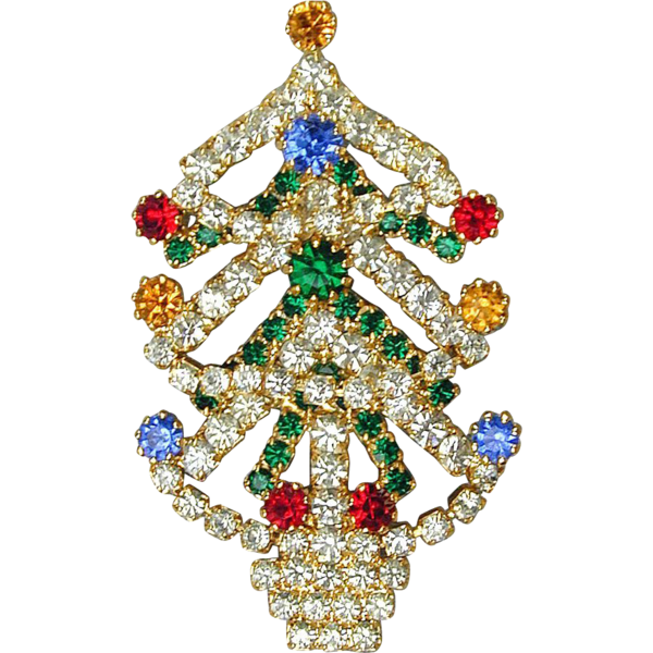 Transparent Christmas Ornament Christmas Tree Christmas Jewellery Brooch for Christmas