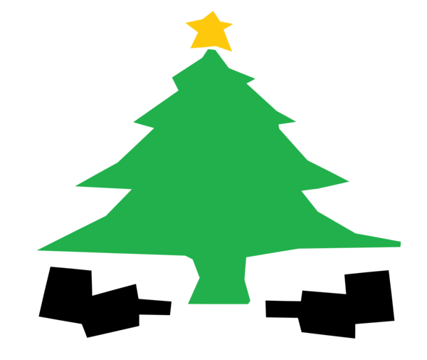 Transparent Christmas Tree Spruce Tree for Christmas