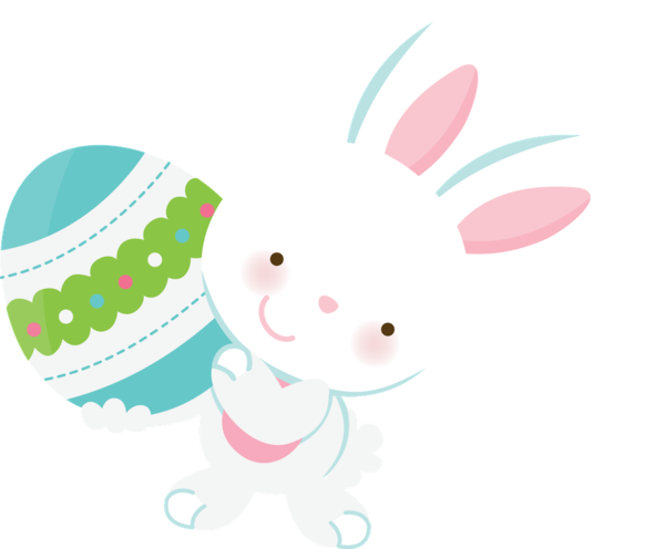 Transparent Rabbit Easter Bunny Easter Pink for Easter