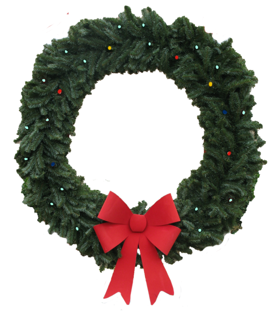 Transparent Wreath Christmas Advent Wreath Fir Pine Family for Christmas