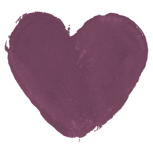 Transparent Heart Purple Pink for Valentines Day