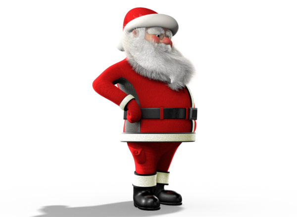 Transparent Santa Claus Christmas Ornament Character for Christmas