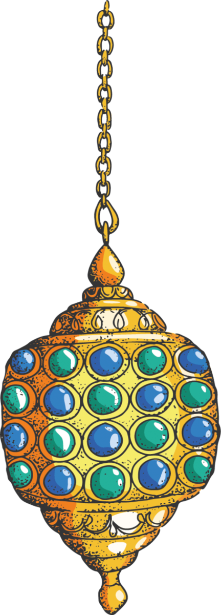 Transparent Ramadan Fanous Lantern Turquoise Lighting for Ramadan