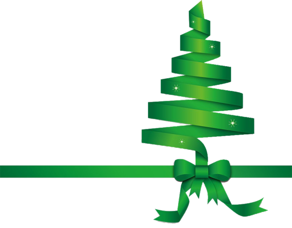 Transparent Christmas Tree Christmas Ribbon Fir Pine Family for Christmas