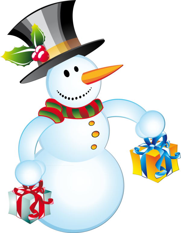 Transparent Snowman Christmas Cartoon Christmas Ornament for Christmas