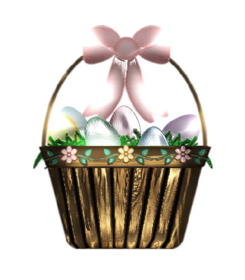Transparent Easter Basket Blog Gift Basket for Easter