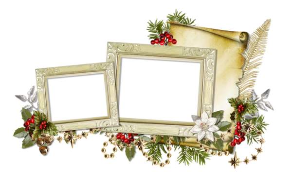 Transparent Christmas Picture Frames Film Frame Picture Frame Christmas Ornament for Christmas