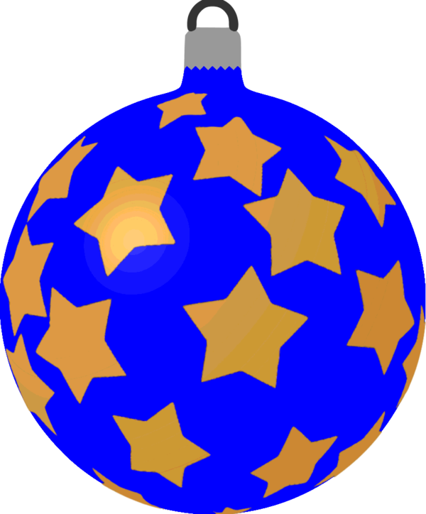 Transparent Christmas Ornament Christmas Bombka Cobalt Blue for Christmas