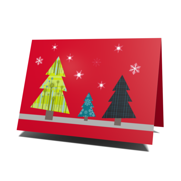 Transparent Christmas Card Christmas Muster Christmas Ornament Triangle for Christmas