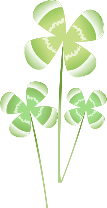 Transparent Shamrock Fourleaf Clover Clover Flora Leaf for St Patricks Day