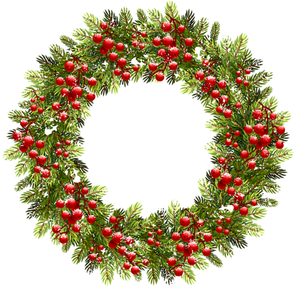 Transparent Wreath Christmas Christmas Decoration Evergreen Fir for Christmas