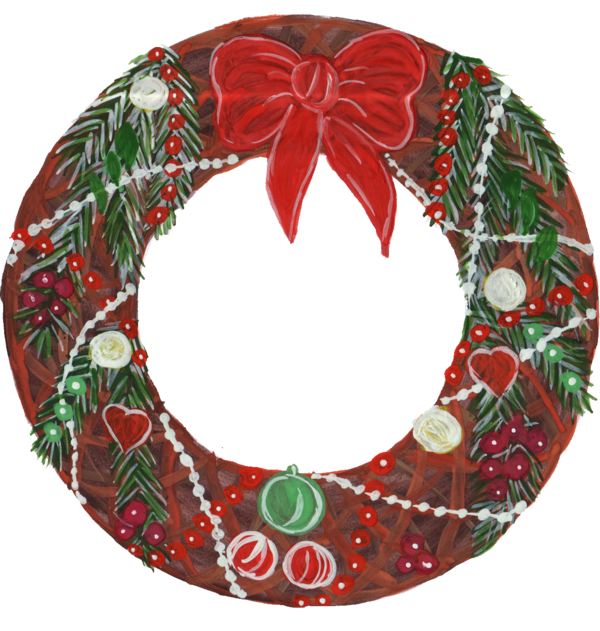 Transparent Wreath Christmas Christmas Ornament for Christmas