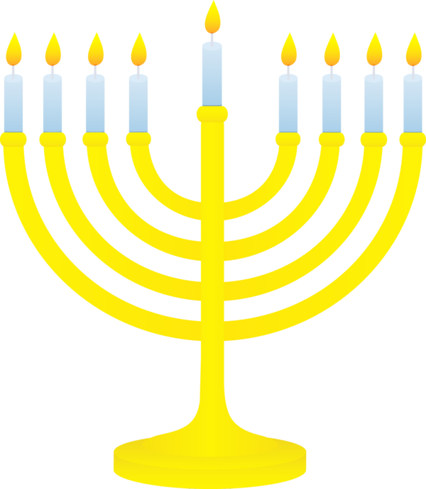Transparent Menorah Judaism Jewish Symbolism Candle Holder Hanukkah for Hanukkah