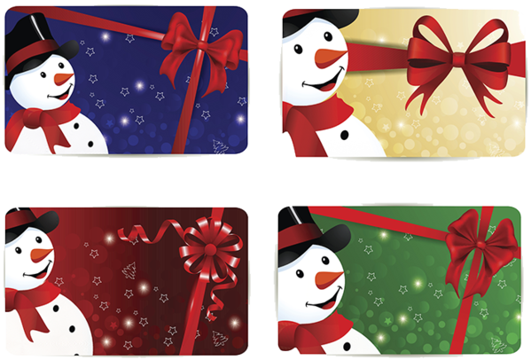 Transparent Christmas Snowman Greeting Card Christmas Ornament for Christmas