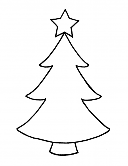 Transparent Christmas Christmas Tree Outline Fir Line Art for Christmas