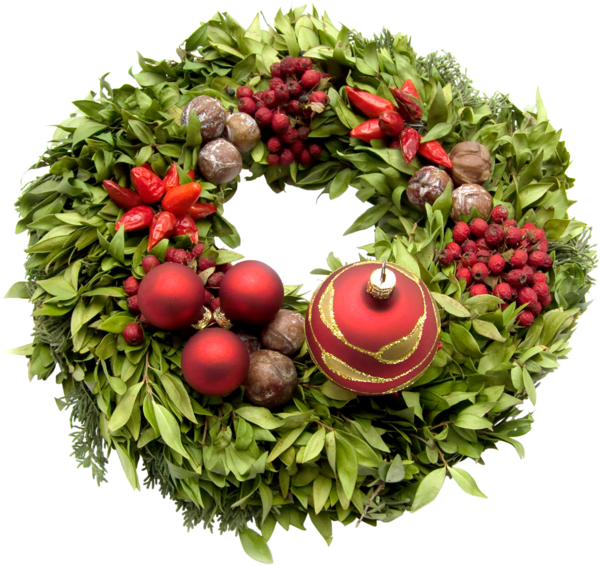Transparent Wreath Christmas Christmas Decoration Natural Foods Fruit for Christmas