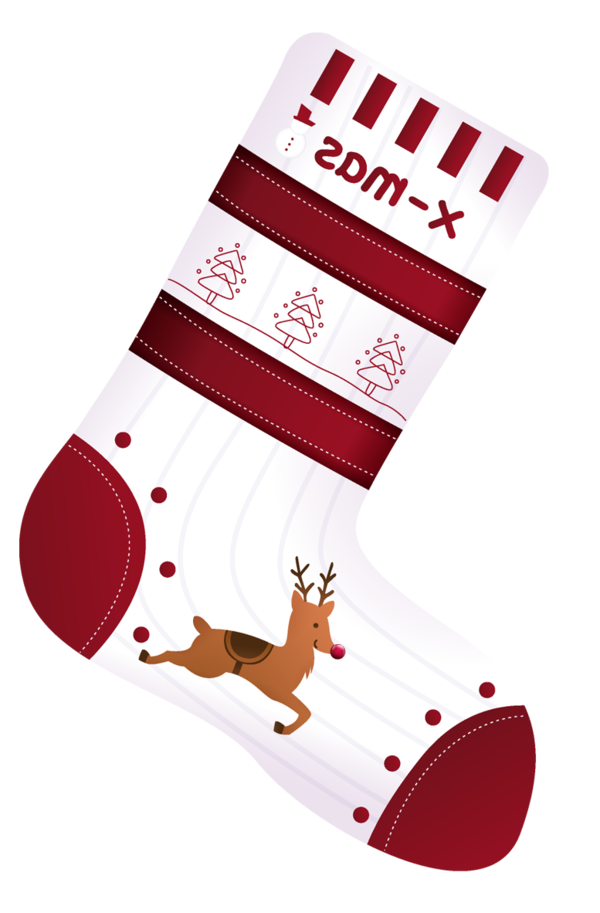 Transparent Candy Cane Christmas Stockings Santa Claus Sock Christmas Decoration for Christmas