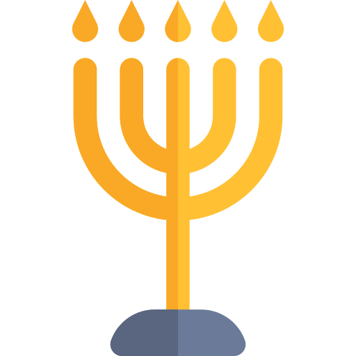 Transparent Menorah Hanukkah Culture Candle Holder for Hanukkah