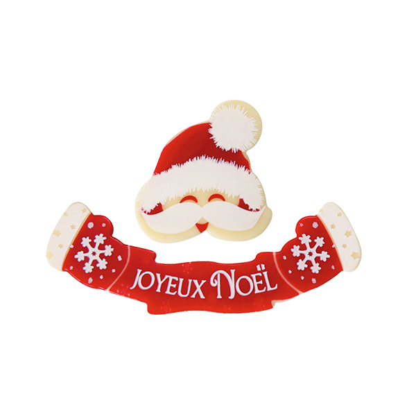 Transparent Santa Claus Christmas Ornament Headgear for Christmas