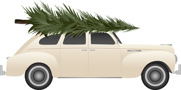 Transparent Car Christmas Christmas Tree Classic Car Compact Car for Christmas