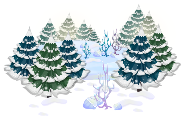 Transparent Snow Winter Architecture Fir Pine Family for Christmas