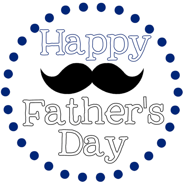 Transparent Fathers Day 2018 Father Gift Blue Hair for Fathers Day