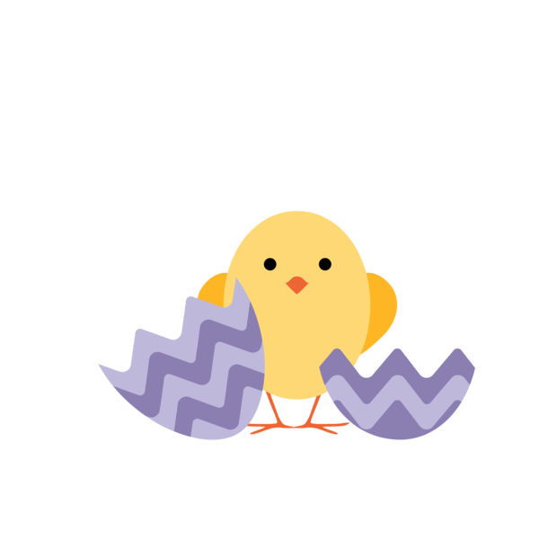 Transparent Easter Child Food Bird Purple for Easter