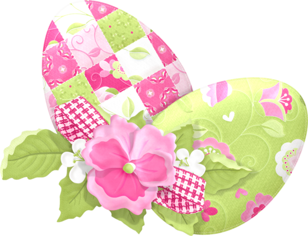 Transparent Easter Egg Egg Easter Pink Flower for Easter