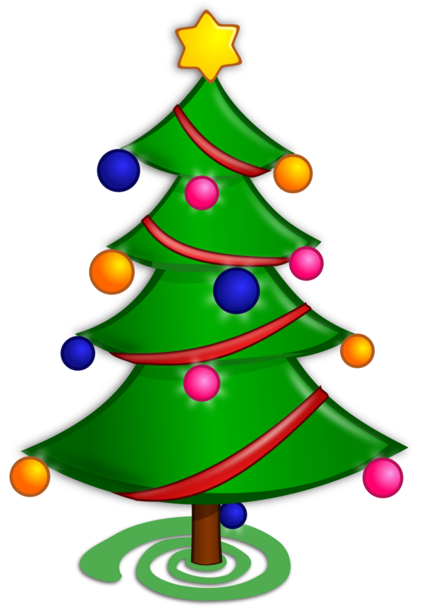 Transparent Christmas Day Christmas Tree Drawing Christmas Decoration for Christmas