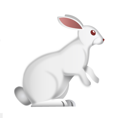 Transparent Hare Easter Bunny Rabbit for Easter