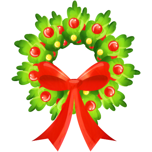 Transparent Christmas Day Christmas Graphics Wreath Christmas Decoration for Christmas