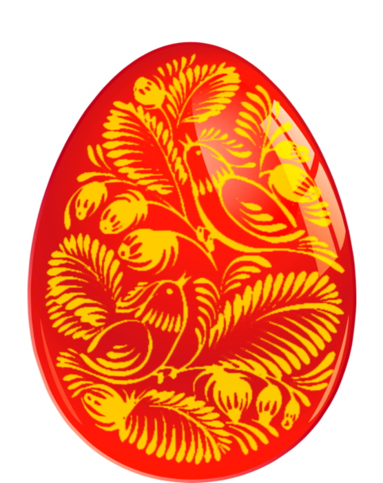 Transparent Easter Egg Easter Egg Orange Yellow for Easter
