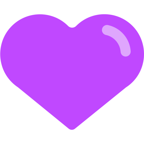 Transparent Purple Heart Heart Document Purple for Valentines Day
