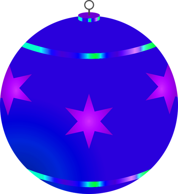 Transparent Christmas Ornament Christmas Tree Bombka Blue for Christmas