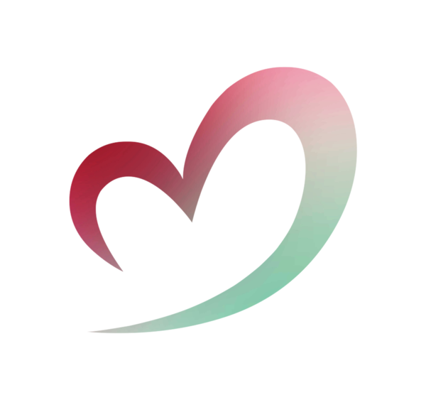 Transparent Logo Pink M Heart Text for Valentines Day