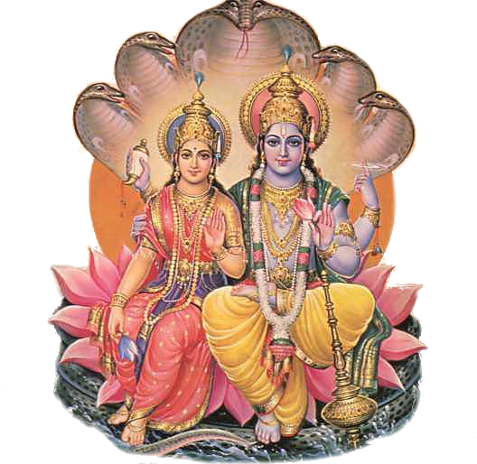 Transparent Mandir Lakshmi Vishnu Religion for Janmashtami