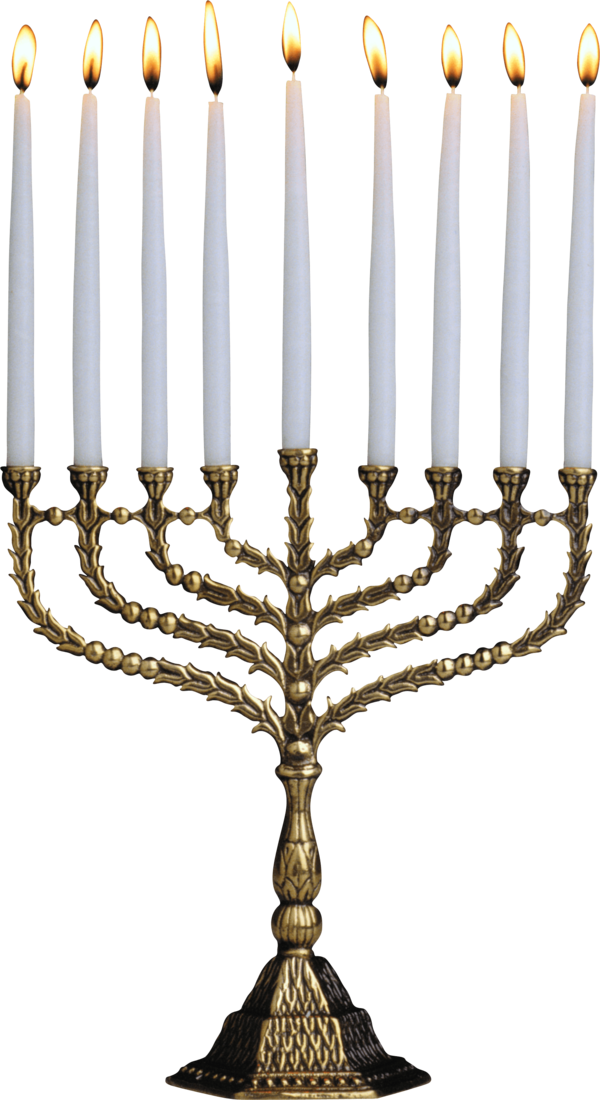 Transparent Temple In Jerusalem Menorah Hanukkah Decor for Hanukkah
