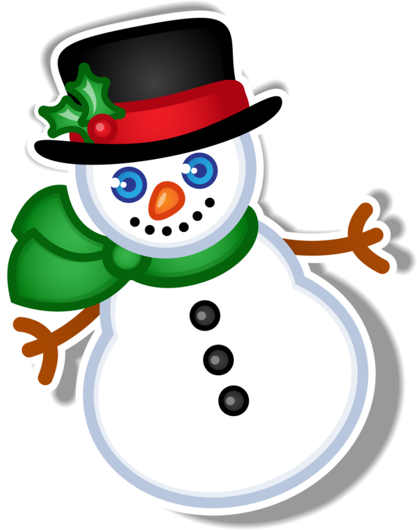 Transparent Snowman Christmas Cartoon Christmas Ornament for Christmas