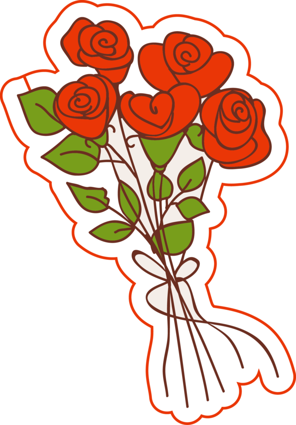 Transparent Floral Design Beach Rose Garden Roses Plant Flora for Valentines Day