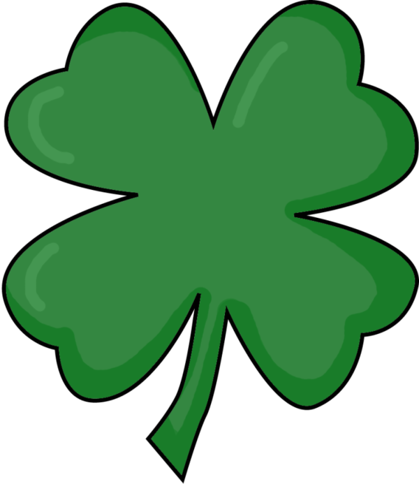 Transparent Fourleaf Clover Clover Blog Green Leaf for St Patricks Day