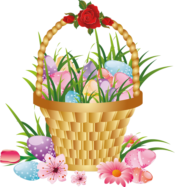 Transparent Easter Easter Basket Easter Bunny Flowerpot Grass for Easter