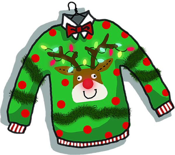 Transparent Christmas Jumper Sweater Christmas Clothing Sleeve for Christmas