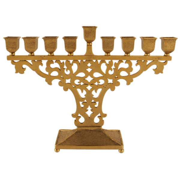 Transparent Menorah Byzantine Empire Hanukkah Trophy for Hanukkah