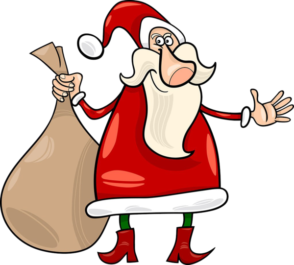 Transparent Santa Claus Christmas Cartoon Thumb Area for Christmas