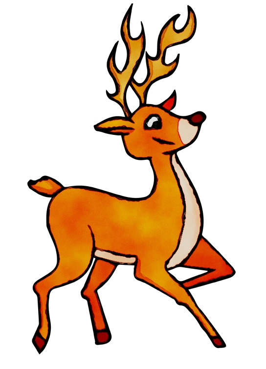 Transparent Deer Whitetailed Deer Drawing Cartoon for Christmas